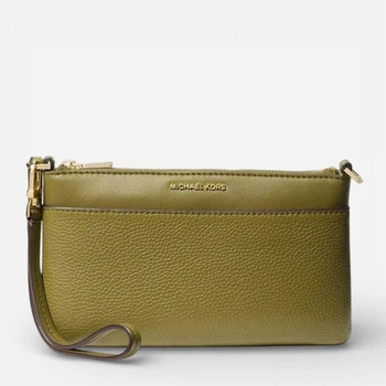 Сумка клатч женская из натуральной кожи Michael Kors 893565917 Зеленая (1159854426)