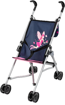 Коляска для ляльок Bayer Design з сумкою Блакитна 30516AB (4003336420142)