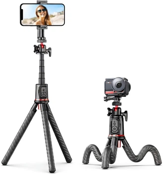 Штатив Rtako C03 Octopus Extendable Tripod Selfie Stick with Detachable Phone Holder Black (6942063212416)