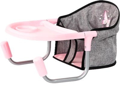 Крісло для ляльок Bayer Design Рожево-сіре 65933AA (4003336659337)