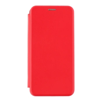 Чехол книжка под кожу для Xiaomi Poco F6 Pro, красный