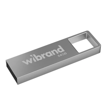 Флешка ЮСБ Wibrand 64 GB Shark USB Flash Drive 2.0 пам'ять 64 Гб Silver