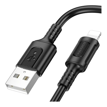 Кабель USB Borofone BX111 Lightning 2.4A Чорний