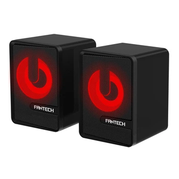 Игровые компьютерные колонки Fantech GS203 Beat RGB 2.0 USB/ 3.5mm TRRS jack мощностью 6Вт кабель длиной 1.2м Черный