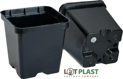Горшок для рассады 0,5 л квадратный LOT PLAST