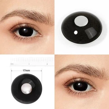 Чорні контактні лінзи ELITE Lens Блек 17 мм 2 шт