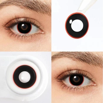 Чорні контактні лінзи ELITE Lens Дабл Спейс 2 шт