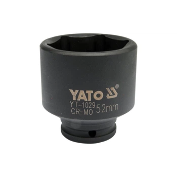 Головка торцевая шестигранная ударная Yato для ступиц 1/2" 52 мм (YT-1029)