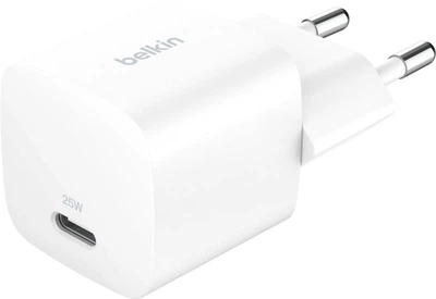 Зарядний пристрій Belkin 25Вт USB-С PD PPS Білий (WCA012KQWH)