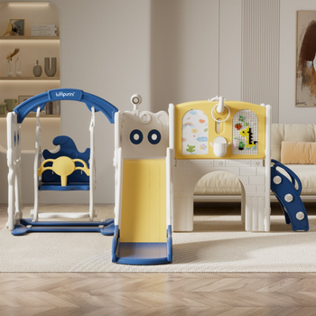 Детский игровой комплекс Lumpurini Kiddiplay 8-в-1 для дома и улицы. Игровая площадка для детей (KD107)