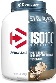 Ізолят сироваткового протеїну Dymatize nutrition ISO 100 2270 г, Cookies & Cream