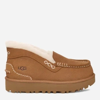 Жіночі уггі низькі замшеві з хутром UGG 725974292 39 Коричневі (1159854994)