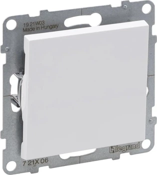 Перемикач 1-клавішний Legrand Suno 10 A Білий 721106 (3414972049849)