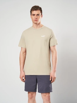 Футболка хлопковая длинная мужская Puma Essentials Foundation 68253561 M Pebble Gray (4069161729287)