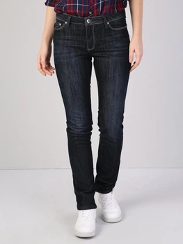 Джинси Slim Fit жіночі Colin's 703 Carla CL1041307DN40030 25-30 Темно-сині (8681597683740)