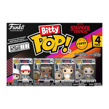 Пак Фигурок FUNKO POP! Bitty Pop! Stranger Things Дастин Upside Down Barb Chase 23mm 83662