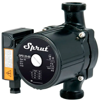 Насос циркуляционный SPRUT с мокрым ротором GPD25-8S-180 182Вт 5.4м³/ч Hmax 8 1 1/2" DG-63270