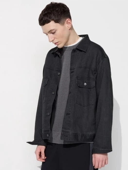 Джинсовая куртка мужская Uniqlo 364053898 S Серая (1159855005)