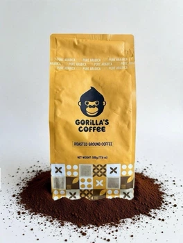 Премиум кофе молотый Gorilla's coffee Light 100% Arabica Bourbon (Specialty) 500 грамм
