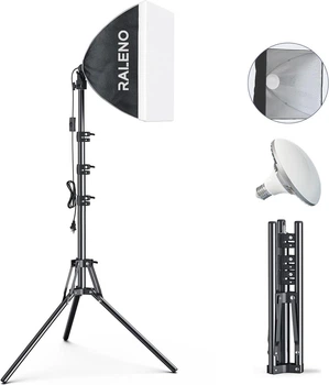 RALENO Softbox 16"x16" з LED 50Вт, 5500K, CRI97, для фото та відео