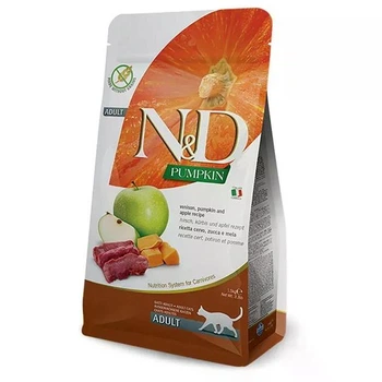Сухий корм Farmina N&D Grain Free Pumpkin Venison & Apple Adult Cat з олениною, яблуком і гарбузом 300 гр