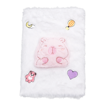 Блокнот плюшевий ZB.700015 80арк A5 CAPYBARA клітинка, асорті, KIDS Line
