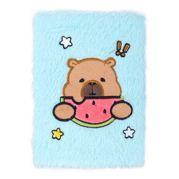 Блокнот плюшевий ZB.700033 80арк A5 CAPYBARA12 клітинка, асорті, KIDS Line