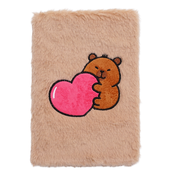 Блокнот плюшевий ZB.700023 80арк A5 CAPYBARA9 клітинка, асорті, KIDS Line
