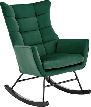 Fotel bujany Halmar Bazalto Ciemnozielony (5905248130395)