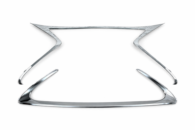 Хром окантовка решетки Lexus ES 2015-2018 (верхняя + нижняя, 2шт) для Lexus ES 2012-2017 (8637)