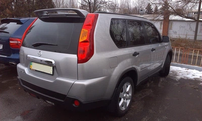 Спойлер козырек Nissan X-Trail 31 2007-2013 ABS пластик под покраску для Nissan X-Trail T31 2007-2014 (6709)