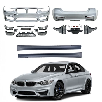 Комплект обвеса M3 стиль BMW 3 Series F30 2012-2018 (передний / задний бампер, пороги) ПОД ПАРКТРОННИКИ для BMW 3 series F30 2012-2018 (8473)