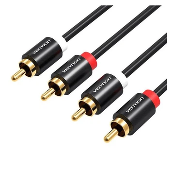 Коммутационный кабель 2xRCA—2xRCA Vention VABR06B100 1м Black