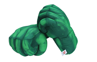 Ігрові рукавиці Халк / Hulk м’які кулаки 24×18×12 см (пара)