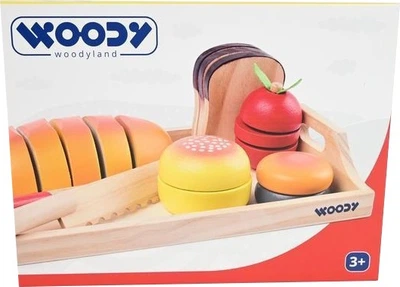 Игрушечный набор WoodyLand Поднос с завтраком 91904 19048 (8591864919048)