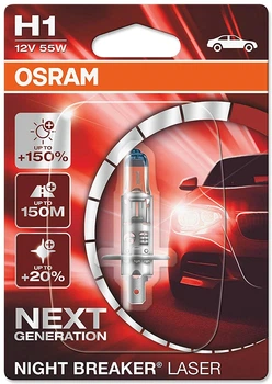 Автолампа Osram Night Breaker Laser Next Generation H1 55W (64150NL-01B)