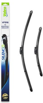 Безкаркасна щітка склоочисника Valeo 600/400 мм 2 шт (577916)