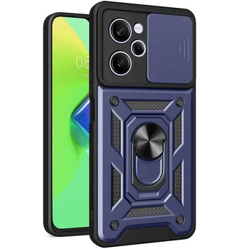 Ударопрочный чехол Serge Ring с защитой камеры для Xiaomi Poco X5 Pro 5G / Note 12 Pro 5G (Синий) Epik (159028)