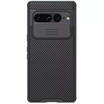 Карбована накладка Nillkin зі шторкою для камери на Google Pixel 7 Pro (Чорний / Black) (144315)