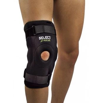 Наколенник SELECT 6204 Knee support with side splints (010) черный, XS/S 562040