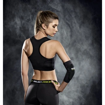 Налокотник компрессионный SELECT 6651 Compression elbow support - handball youth (010) черный, L/XL