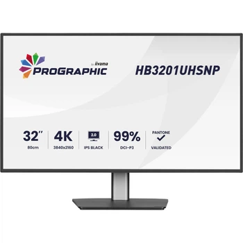 Монитор професиональный 31.5" IIYAMA ProGraphic HB3201UHSNP-B1 IPS 3840x2160 60 Гц 450 кд/м² Black