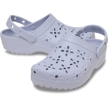 Дитячі крокс Класік Клог Бузковий Crocs Kids' Classic Floral Cut-Out Clog Purple Moon (38-39, бузковий)