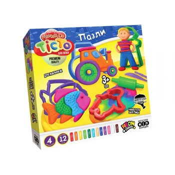 Тісто для ліплення "Master-Do: Пазли" (укр) Dankotoys (59804)