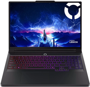 Ноутбук Lenovo Legion Pro 7 16IAX10H 16" OLED 2560x1600 240 Гц / Intel Core Ultra 9 275HX / NVIDIA GeForce RTX 5080 / RAM 32 ГБ DDR5 / SSD 1 ТБ / Windows 11 Home / 2.57 кг (83F50012US)