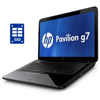 Ноутбук Б-класс HP Pavilion G7 / 17.3" (1600x900) TN / Intel Pentium P6200 (2 ядра по 2.13 GHz) / 8 GB DDR3 / 640 GB HDD / Intel HD Graphics / WebCam / DVD-ROM б/у