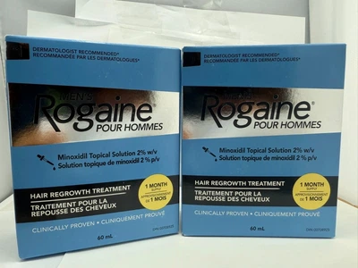 Засіб від облисіння для росту волосся та бороди Rogaine 2% на 6 місяців 2 упаковки 6 флаконів