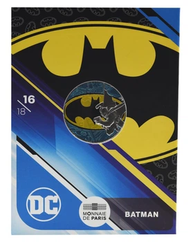 Монета Франция 10 евро 2025 Серебро UNC Комиксы DC - 16\18 - Batman - Бэтмен