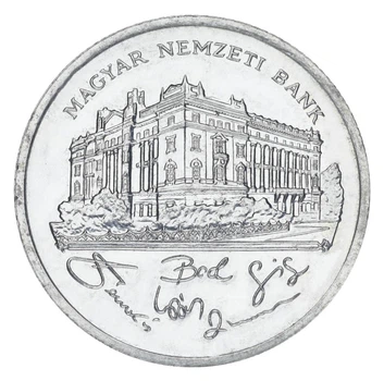 Монета Венгрия 200 форинтов 1992 Серебро VF-AU Венгерский Наицональный банк (Ag 500, 12 грамм)