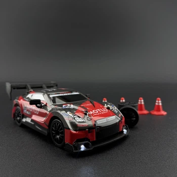 Игрушечная машинка Nissan GT-R для дрифта на радиоуправлении красный 4WD R-8601